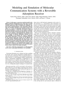 Modeling and Simulation of Molecular Communication Systems with A