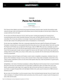 Porno for Patriots | Huffpost