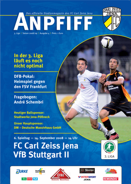 FC Carl Zeiss Jena Vfb Stuttgart II