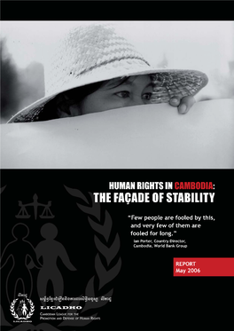 Report: Human Rights in Cambodia: the Facade of Stability