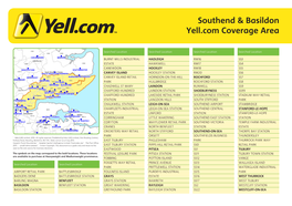 Southend & Basildon Yell.Com Coverage Area