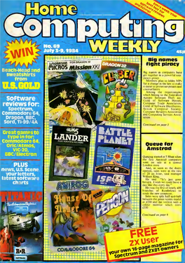 Home Computing Weekly Magazine Issue