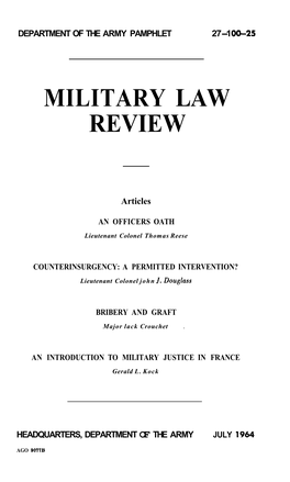 Military Law Review