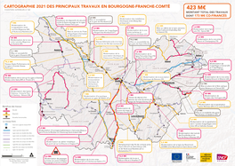 Carte Travaux BFC 2021