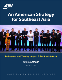 An American Strategy for Southeast Asia