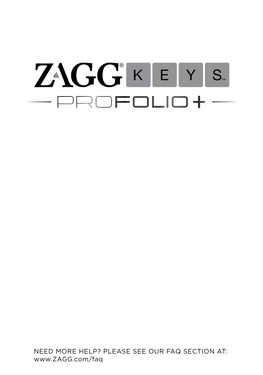Zaggkeys Profolio Plus Instructions