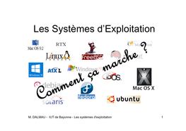 Les Systèmes D'exploitation