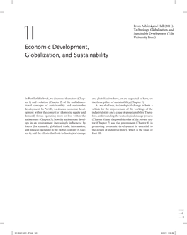 Economic Development, Globalization, and Sustainability