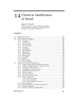 14 Chemical Modification