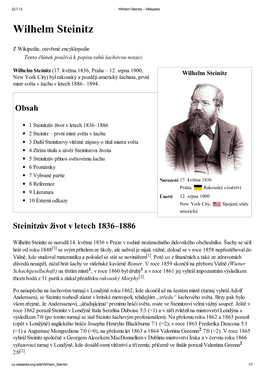 Wilhelm Steinitz – Wikipedie