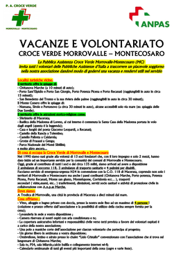 Vacanze E Volontariato