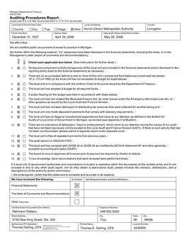 Auditing Procedures Report