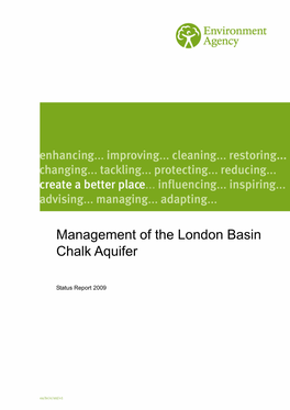 Management of the London Basin Chalk Aquifer