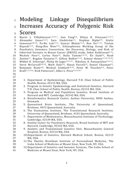 Modeling Linkage Disequilibrium 1 Increases Accuracy of Polygenic