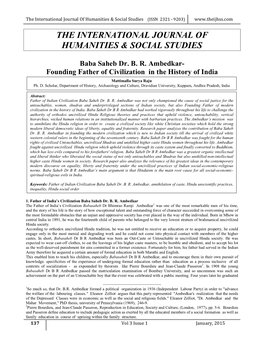 The International Journal of Humanities & Social Studies