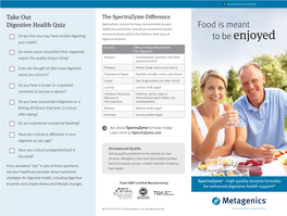 Spectrazyme Patient Brochure