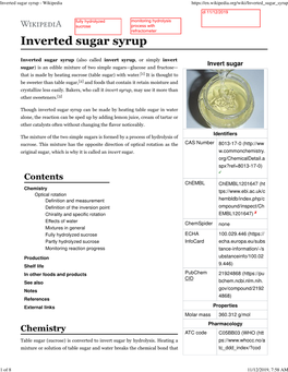 Inverted Sugar Syrup - Wikipedia