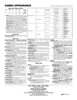 CAMEO APPEARANCE 2010 Bay - Dosage Profile: 3-5-8-0-0; DI: 3.00; CD: +0.69