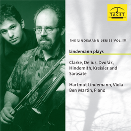 Lindemann Plays Clarke, Delius, Dvorák, Hindemith