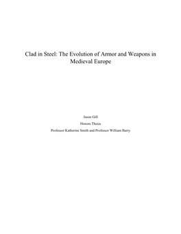 Clad in Steel: the Evolution of Armor and Weapons in Medieval Europe
