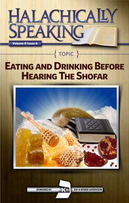 Eating and Drinking Before Hearing the Shofar