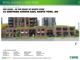 Retail Leasing & Sales Team