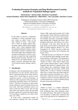 Evaluating Persuasion Strategies and Deep Reinforcement Learning Methods for Negotiation Dialogue Agents