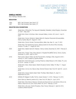 Hicks, Sheila CV