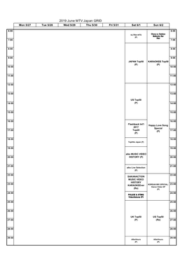 2019 June MTV Japan GRID