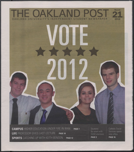 THE OAKLAND POST 2Marich OAKLAND UNIVERSITY's INDEPENDENT STUDENT NEWSPAPER 2012