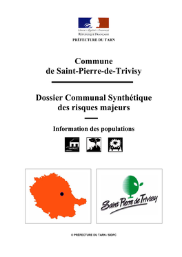 Commune De Saint-Pierre-De-Trivisy Dossier Communal Synthétique Des Risques Majeurs