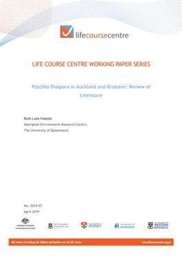 Life Course Centre Working Paper Series