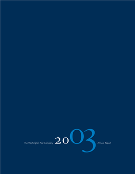 The Washington Post Company 2003Annual Report