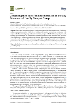 Computing the Scale of an Endomorphism of a Totally Disconnected Locally Compact Group