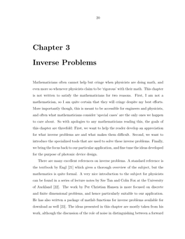 Chapter 3 Inverse Problems