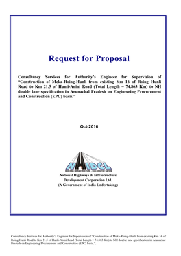 Request for Proposal