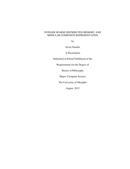 Integer SDM and Modular Composite Representation Dissertation V35 Final