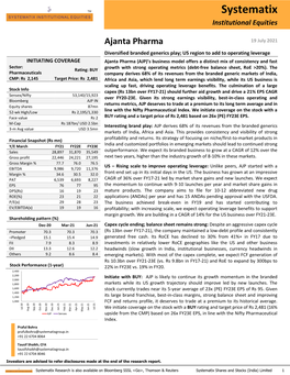 Systematix Institutional Equities