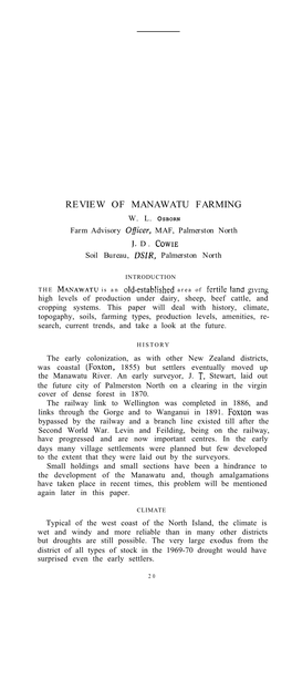 Review of Manawatu Farming