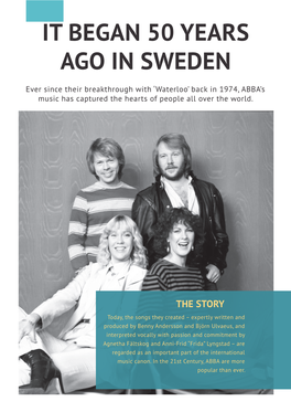 It Began 50 Years Ago in Sweden