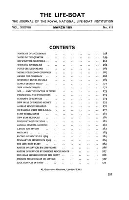 The Life-Boat the Journal of the Royal National Life-Boat Institution Vol