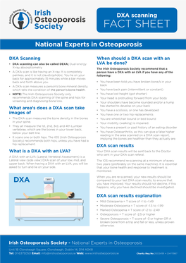 IOS Fact Sheet DXA Scan