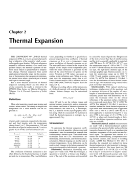 Thermal Expansion