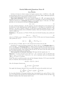 The Laplace Operator ∆(U) = Div(∇(U)) = I=1 2