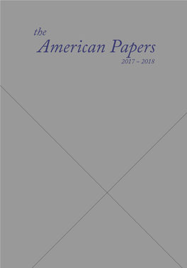 American Papers 2017 ~ 2018