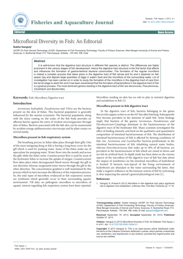 Microfloral Diversity in Fish