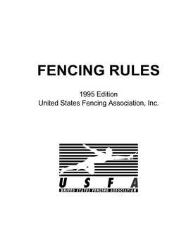 Fencing Rules