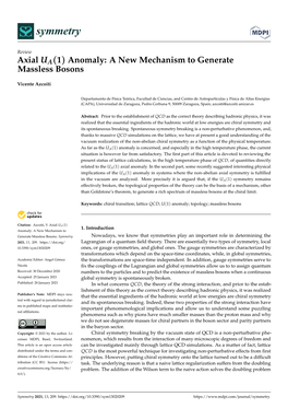 Anomaly: a New Mechanism to Generate Massless Bosons