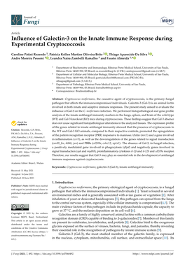 Influence of Galectin-3 on the Innate Immune Response During