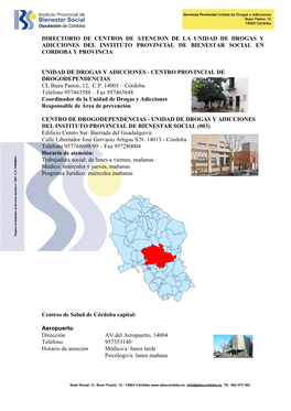 Centros De Atención En Córdoba Capital Y Provincia